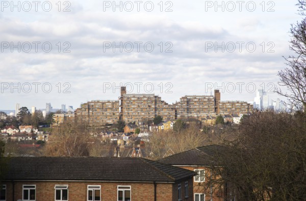Dawson's Heights or Dawson Heights housing estate, East Dulwich, south London, England, UK