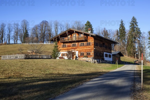 Altes Bauernhaus, Oberstdorf, Oberallgäu, Allgäu, Bavaria, Germany