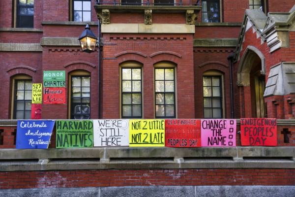 Posters, protest action, Indigenous Peoples' Day in October, history and culture, indigenous