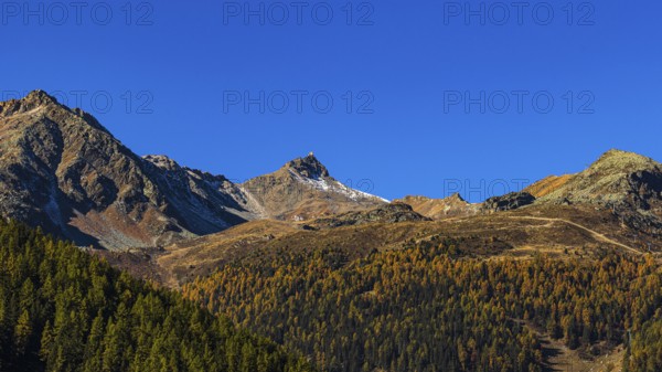 Peaks of the Sex de Marinda and Becs de Bosson mountains, Val d'Anniviers, Valais Alps, Canton of
