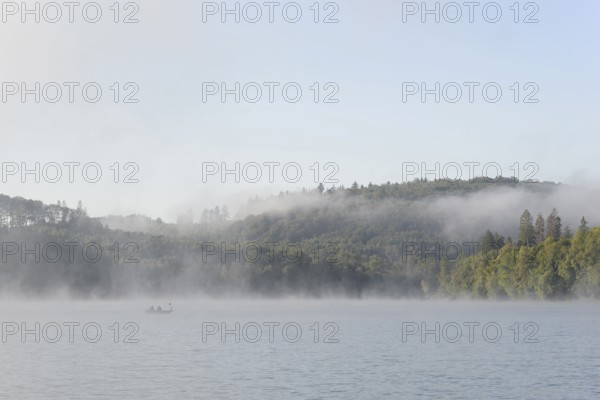Hennesee, morning fog, Hennetalsperre, Sauerland-Rothaargebirge nature park Park, North