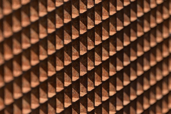 Rusty grid, background picture, North Rhine-Westphalia, Germany