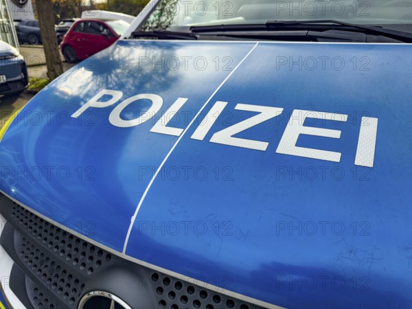 Police lettering on police car Police car Emergency vehicle patrol car, Germany