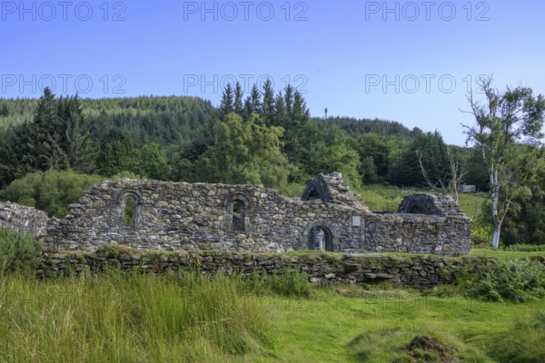 St Saviors Church Ruins, Glendalough, Wicklow Mountains National Park, Brockagh, County Wicklow,