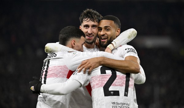 Goal celebration Josha Vagnoman VfB Stuttgart (04) Atakan Karazor VfB Stuttgart (16) Bilal El
