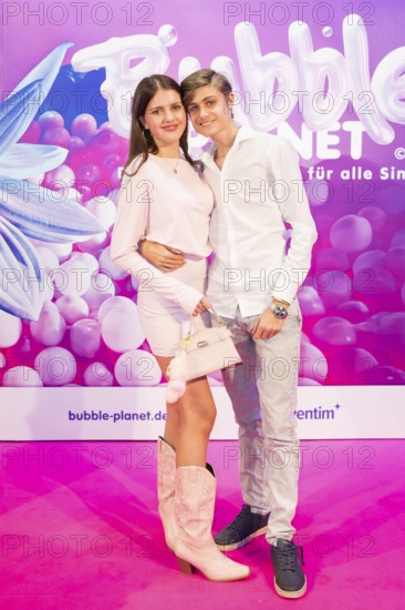 Leni Summer and Tyler von Jascheroff at the opening of Bubble Planet - The Adventure Museum for All