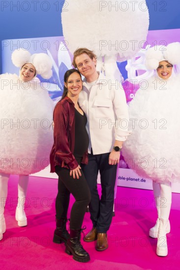 Nadja Jo Klapper and Johannes Heinrichs at the opening of Bubble Planet - The Adventure Museum for
