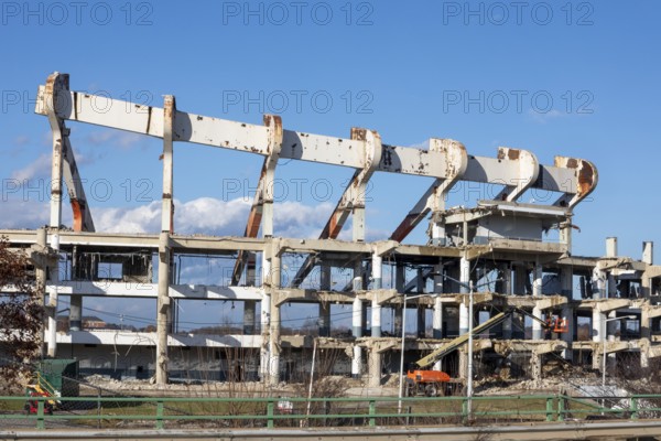 Washington, DC - Demolition of RFK Stadium. The stadium hosted baseball, football, soccer, and