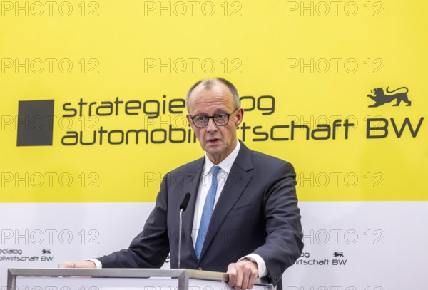 Federal Chancellor Friedrich Merz (CDU) . portrait. Annual event on the BW Automotive Industry
