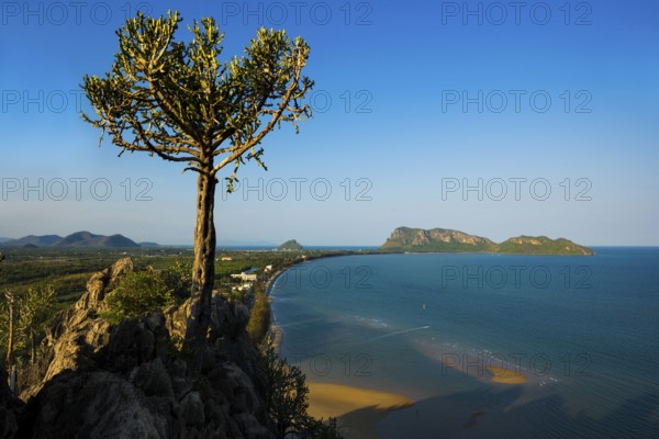 Panoramic view from Wat Khao Chong Krachok, Prachuap Khiri Khan, Prachuap Khiri Khan Province,