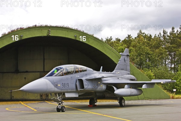 Saab Gripen JAS 39D Czech Air Force, fighter, aircraft, 1 turbofan engine, two-seater, combat