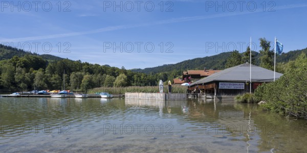 Bootsverleih am Schliersee, Ortsteil Freudenberg, Schliersee, Upper Bavaria, Bavaria, Germany