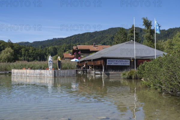 Bootsverleih am Schliersee, district of Freudenberg, town of Schliersee, Upper Bavaria, Bavaria,