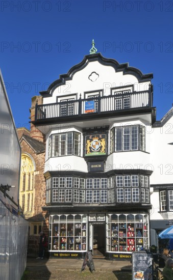 Mol's Coffee House, historic Grade I listed building, Cathedral Close, Exeter, Devon, England, UK c