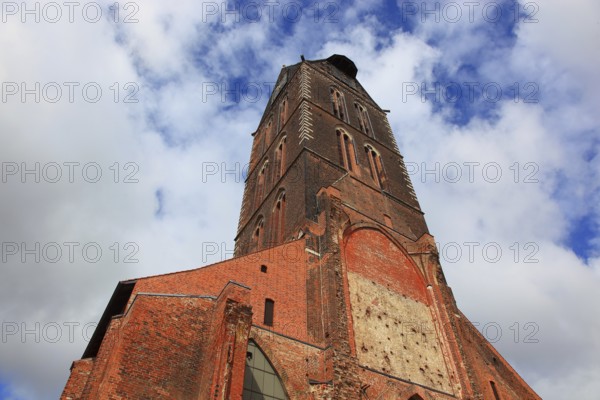 St. Mary's Church, also St. Mary's Church, center of the old town of Wismar, Northwest Mecklenburg