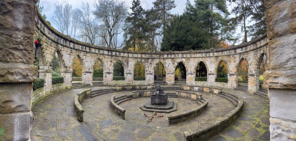 Memorial in memory of for in honor of the dead from the wars In the Wittringer Wald recreation