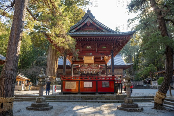 Shinto Shrine Buildings, Kitaguchi-hongu Fuji Sengen Shrine, Shinto Shrine in the Forest,
