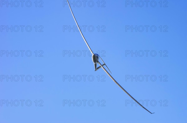 A Schempp-Hirth Arcus E motor glider, registration D-KWKU, during a screening as part of an air