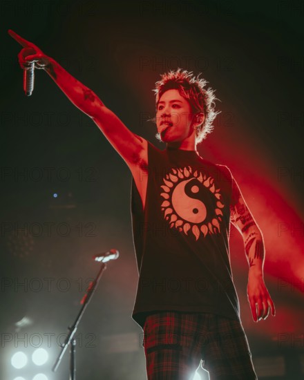 Singer Takahiro Moriuchi from One Ok Rock live on Detox European Tour 2025 in Berlin's