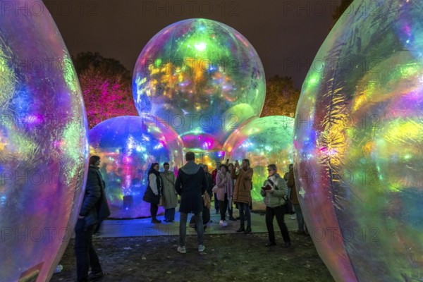 The 10th Essen Light Festival, in the city centre, second largest light art festival in Germany,