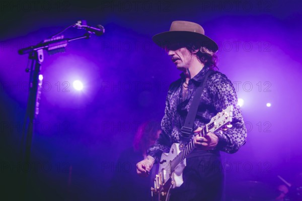 Singer Justin Hawkins from The Darkness live on Dreams On Toast Tour at Metropol Berlin on 10