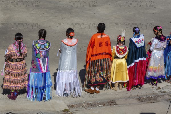 Detroit, Michigan USA - 13 October 2025 - On Indigenous People's Day, Native American tribes held a