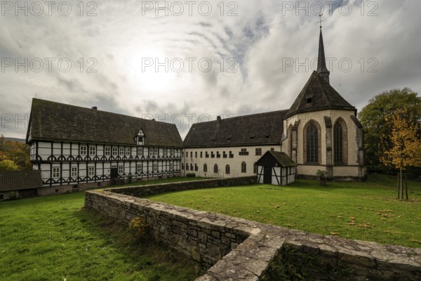Falkenhagen Convent and Convent Church, a former Cistercian convent, Lügde, North Rhine-Westphalia,