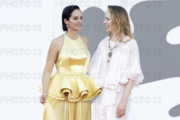 Venice, Italy - 3 September 2025: Noemie Merlant, Fanni Wrochna during the Red Carpet of - Duse -