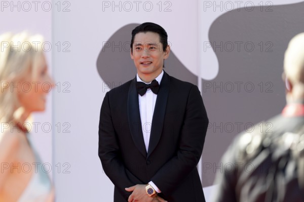 Venice, Italy - 3 September 2025: Teo Yoo during the red carpet of - The Voice Of Hind Rajab -