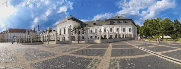 South side of Grassalkovich Palace, Presidential Palace, seat of the President of the Slovak