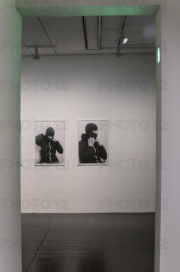 Interior design with paintings and exhibits in the Hamburger Kunsthalle, art museum am