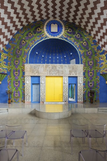 Renovated interior of the Neolog Synagogue converted into a cultural centre by Berlin architect