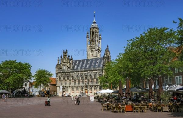 Middelburg, Zeeland, Netherlands - Stadhuis Middelburg. The town hall on the market square in the