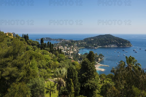 Panorama, Saint-Jean-Cap-Ferrat, Cap Ferrat, Alpes Maritimes, Provence Alpes Cote d'Azur, French