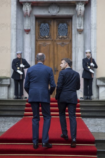 Friedrich Merz (CDU, Federal Chancellor) and Emmanuel Macron (President of the French Republic)