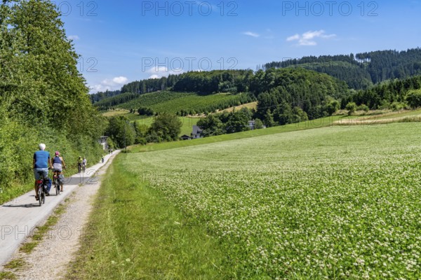 Sauerlandring cycle path, an 84 km long circular cycle path between the towns of Finnentrop,