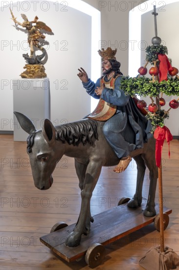 Baroque palm donkey, around 1700, Museum im Kornhaus, Hauptstr. 40, Bad forest lake,