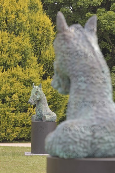 Sculpture Moondog by Thomas Schütte 2024, Blickachsen 14, homage to, US-American composer Louis