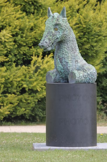 Sculpture Moondog by Thomas Schütte 2024, Blickachsen 14, homage to US-American composer Louis