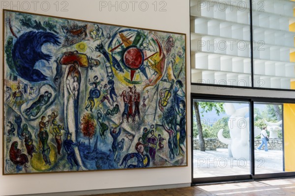 Museum, Fondation Maeght, artist Marc Chagall, St. Paul de Vence, Provence Alpes Côte d'Azur, South