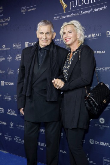 Heinz Hönig and his woman Annika Kärsten-Hoenig at the Cocktail Prolongé for the Semi-Final Round