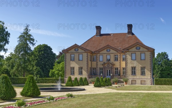 Schieder Castle, with the castle garden on the south side, was built at the beginning of the 18th