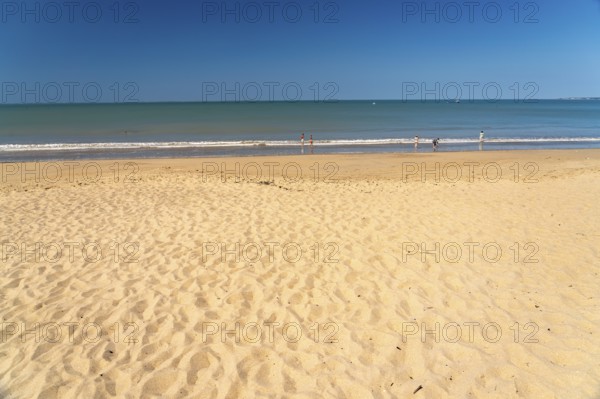 The Plage des Chardons beach in L'Aiguillon-la-Presqu'ile, France