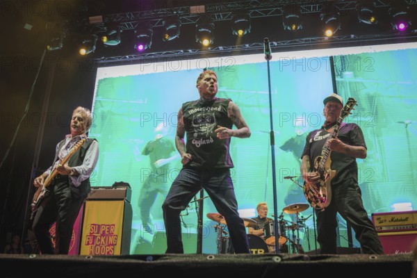 Steve Jones (guitarist), Frank Carter (singer), Paul Cook (drummer) and Glen Matlock (bassist) from