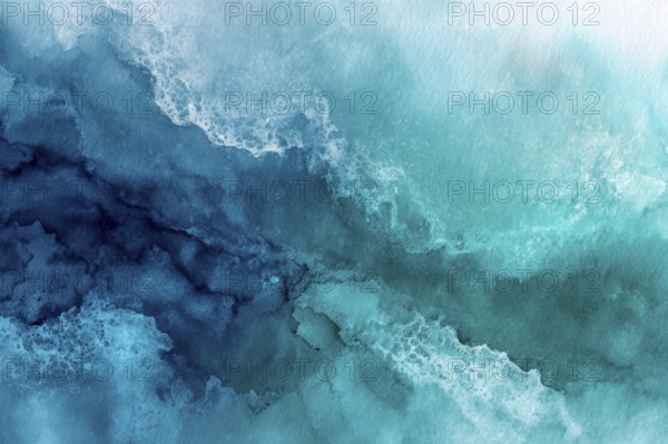 Abstract watercolour acrylic background, AI generated