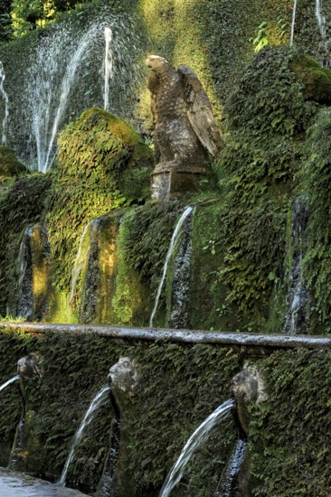 Gargoyles, Avenue of a Hundred Fountains, Viale delle Cento Fontane, Renaissance garden of the