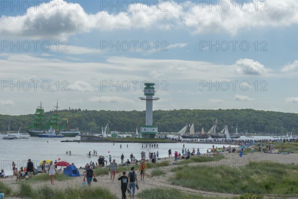 Windjammer Parade 2025 on the Kiel Fjord at the end of Kiel Week, tall ships, three-master