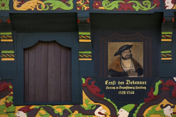 Hoppenerhaus, the most magnificent half-timbered house in the historic centre of Celle with a