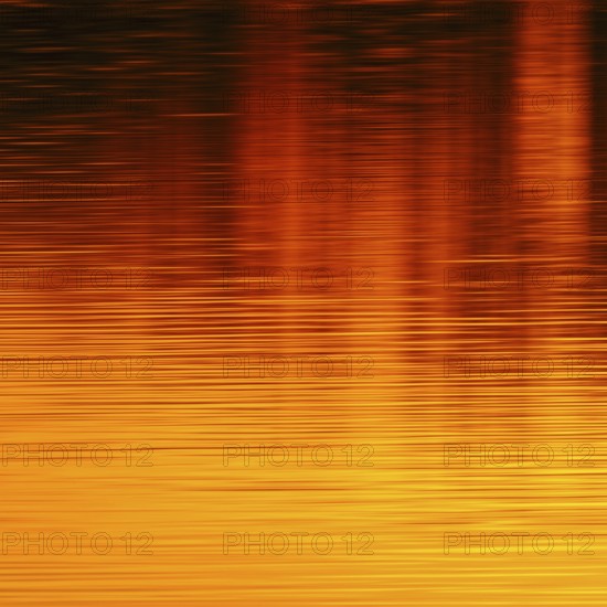 Colours of the sun... Sunset on the water (Lower Rhine, North Rhine-Westphalia), yellow red orange