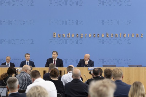 Berlin, Germany - 24 June 2025: Finance Minister Lars Klingbeil presents the draft federal budget